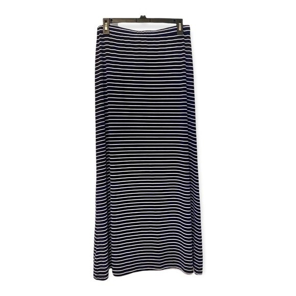 Michael Kors Blue & White Striped Maxi Skirt - Size Small - EUC - Picture 6 of 10